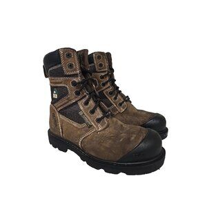 Royer Men's 8'' Metal-Free Comp Toe Comp Plate Work Boots 8680FLX Brown 10.5M
